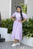 Kashvi - Lavender Purple Anarkali Layered Dress